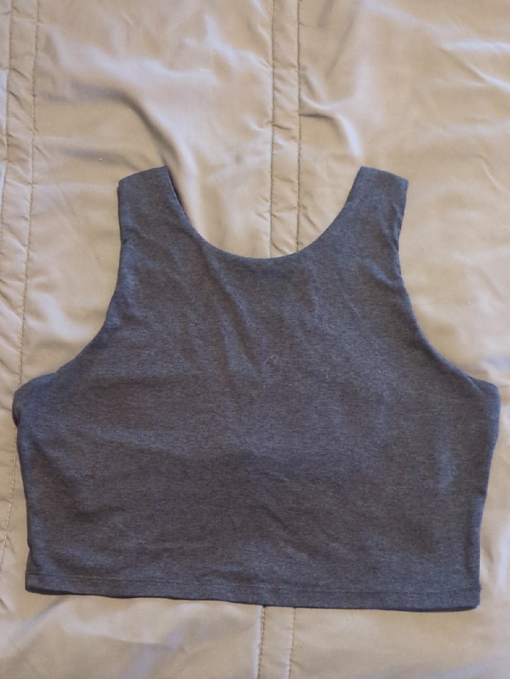 Anthropologie Dark Gray Cropped Tank